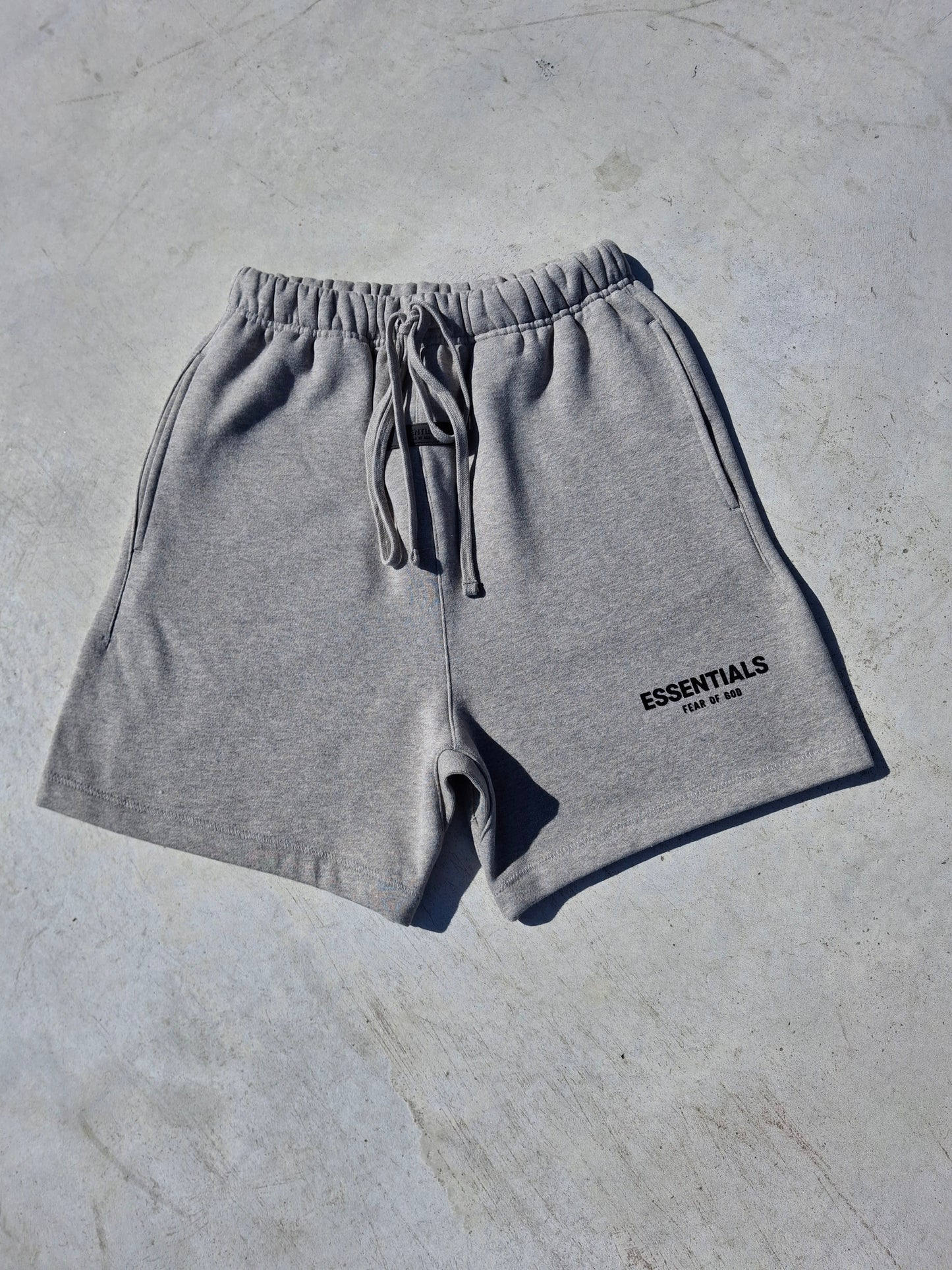 Fear of God Essentials Sweat Short 'Dark Oatmeal' (SS22) - Kick Game
