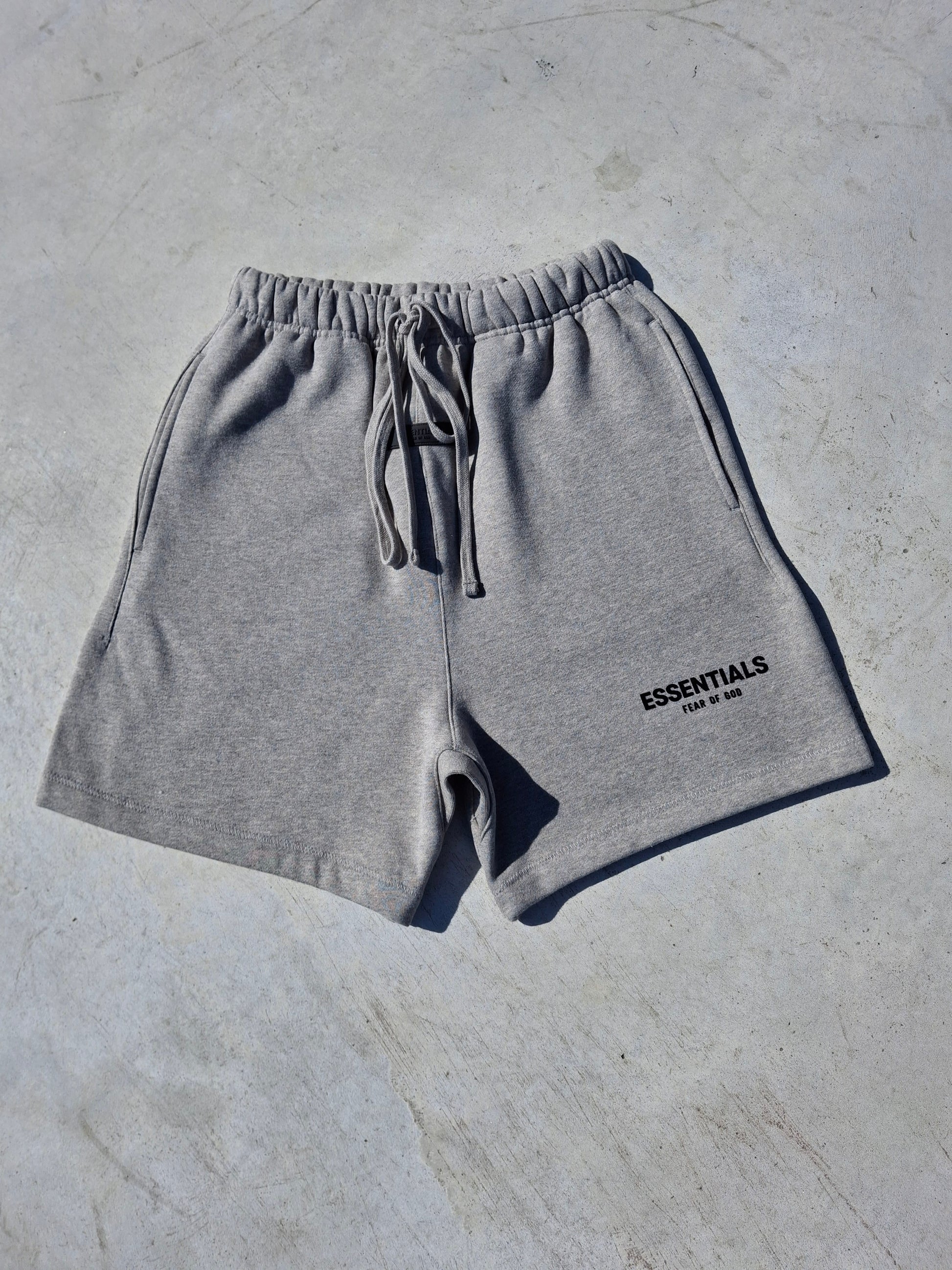 Fear of God Essentials Sweat Short 'Dark Oatmeal' (SS22) - Kick Game