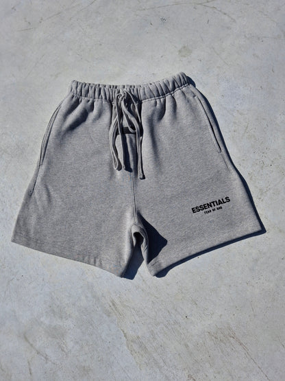 Fear of God Essentials Sweat Short 'Dark Oatmeal' (SS22) - Kick Game