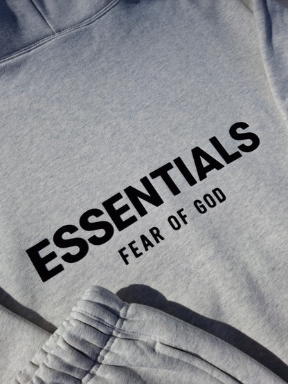 Fear of God Essentials Hoodie 'Light Oatmeal' (SS22) - Kick Game