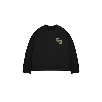 Cardair CD Logo Long Sleeve T shirt - Black - Kick Game