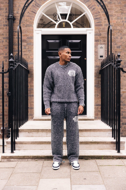 Mohair Knit BC Jogger - Charcoal - Kick Game