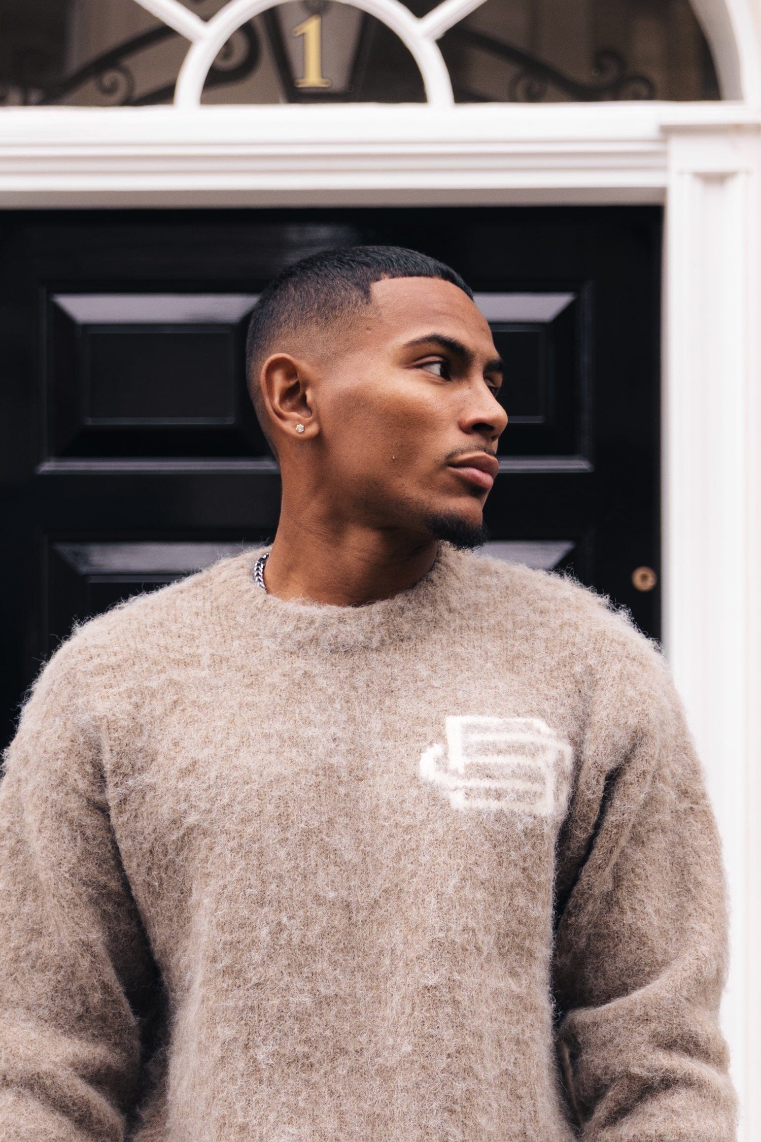 Mohair Knit BC Jumper - Taupe - Kick Game