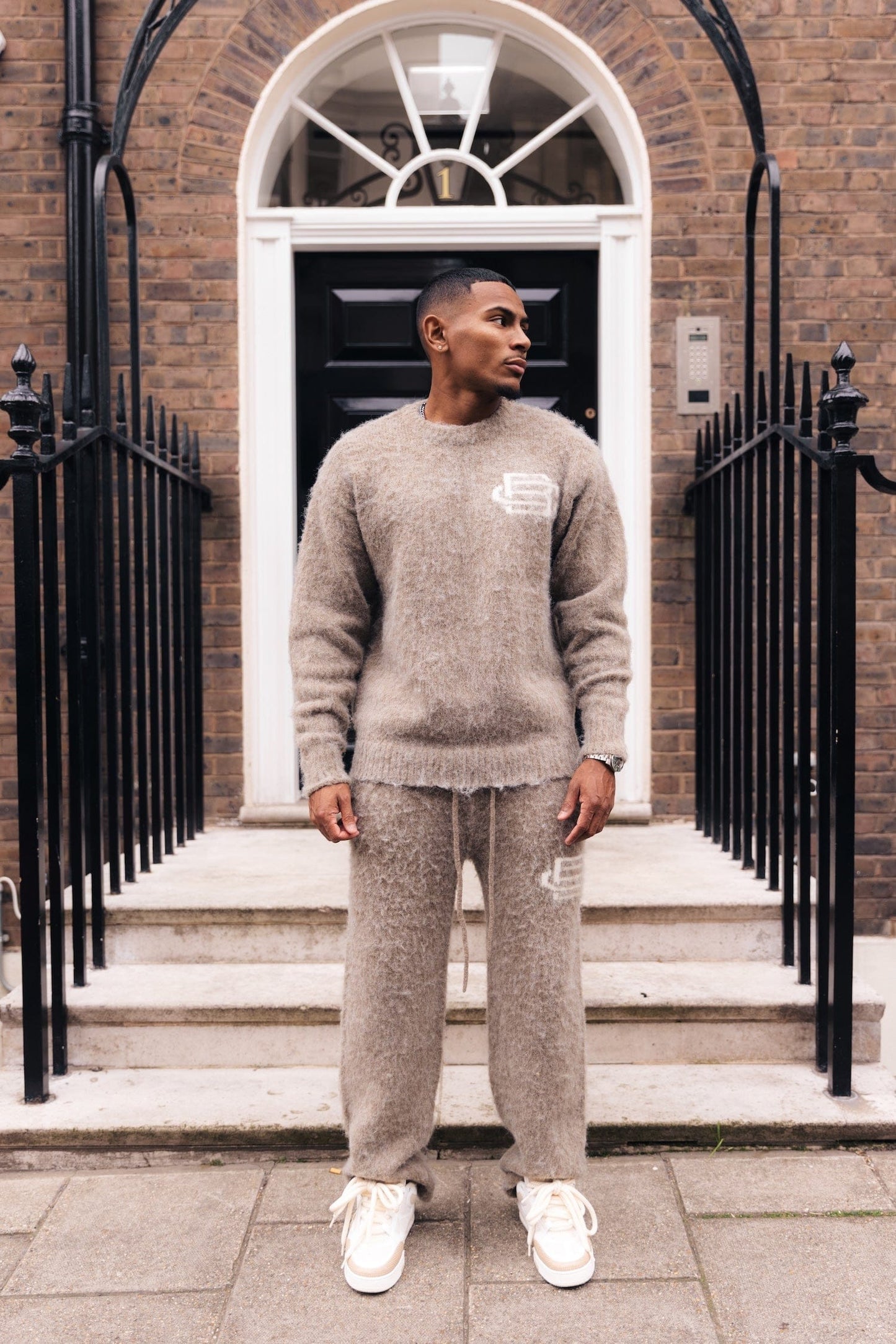 Mohair Knit BC Jumper - Taupe - Kick Game