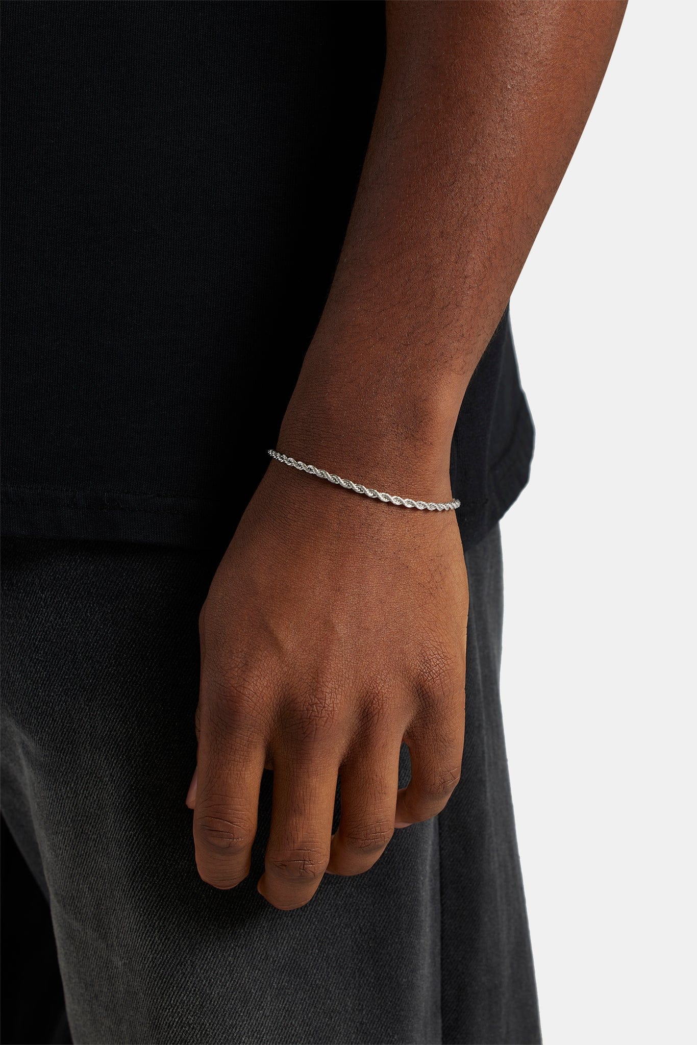Cernucci Rope Bracelet - 3mm - White - Kick Game