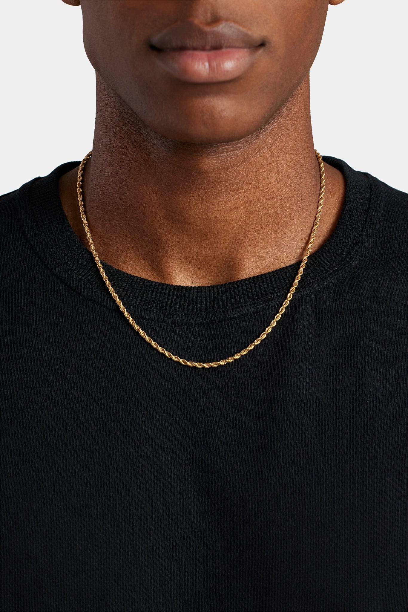 3mm Rope Chain - Gold - Kick Game