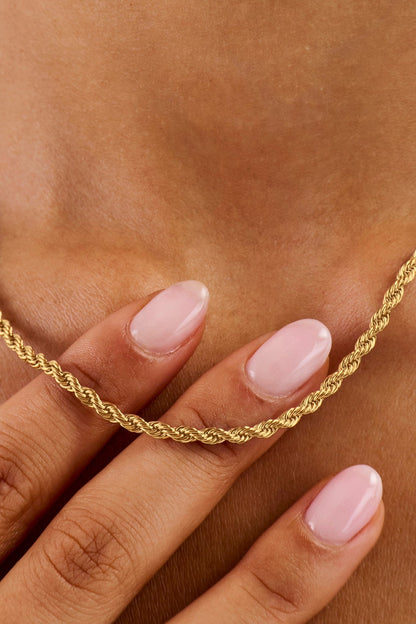 3mm Rope Chain - Gold - Kick Game