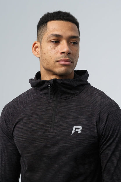 Reprimo Axis Half Zip Hoodie 'Black' - Kick Game