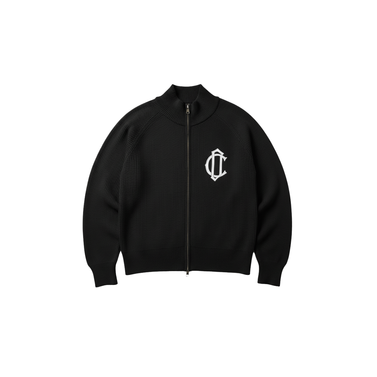 Cardair CD Emblem Knit Track Top - Black - Kick Game