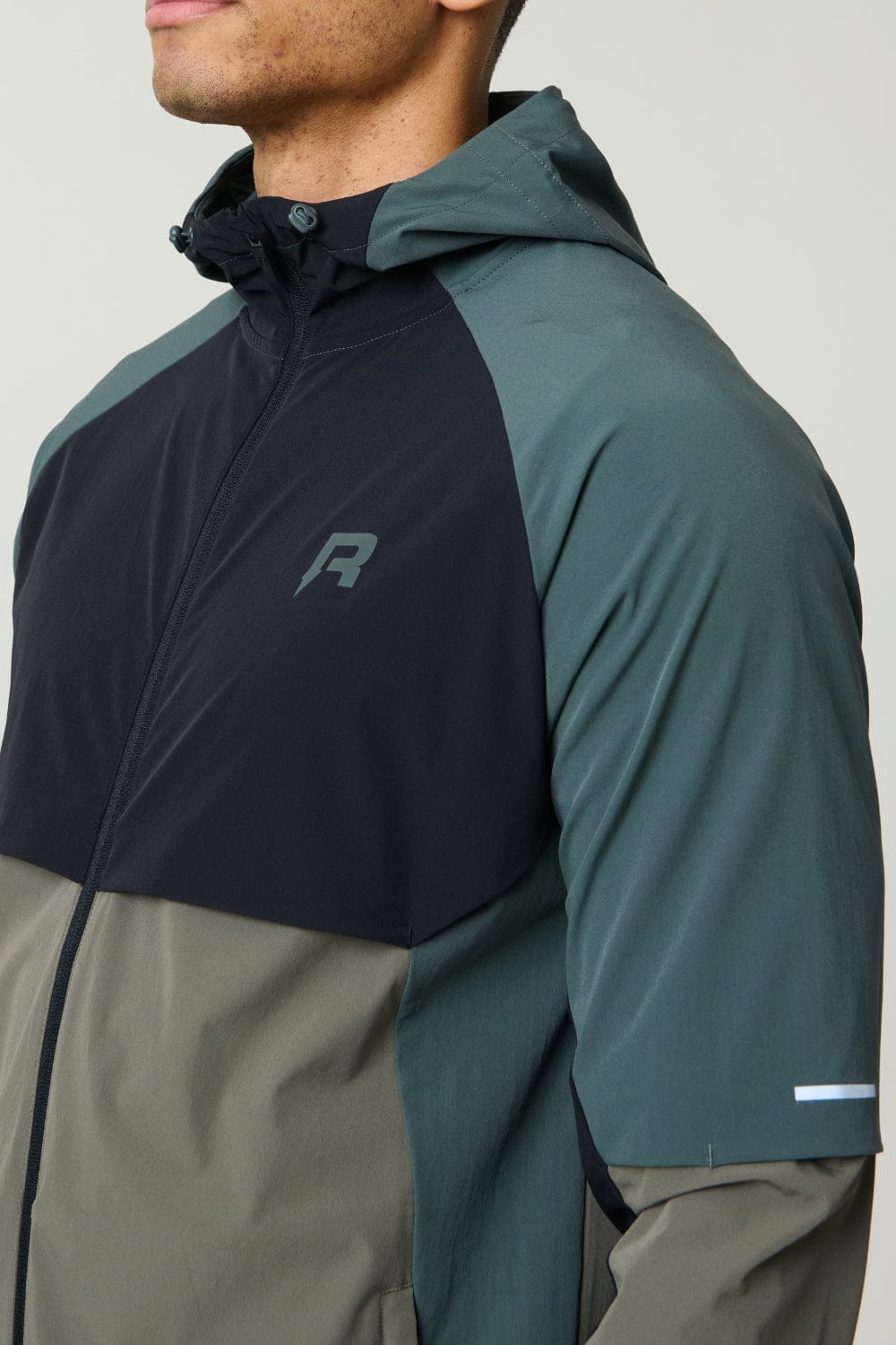 Reprimo Vortex Windbreaker Jacket 'Dark Moss Grey Velvet' - Kick Game