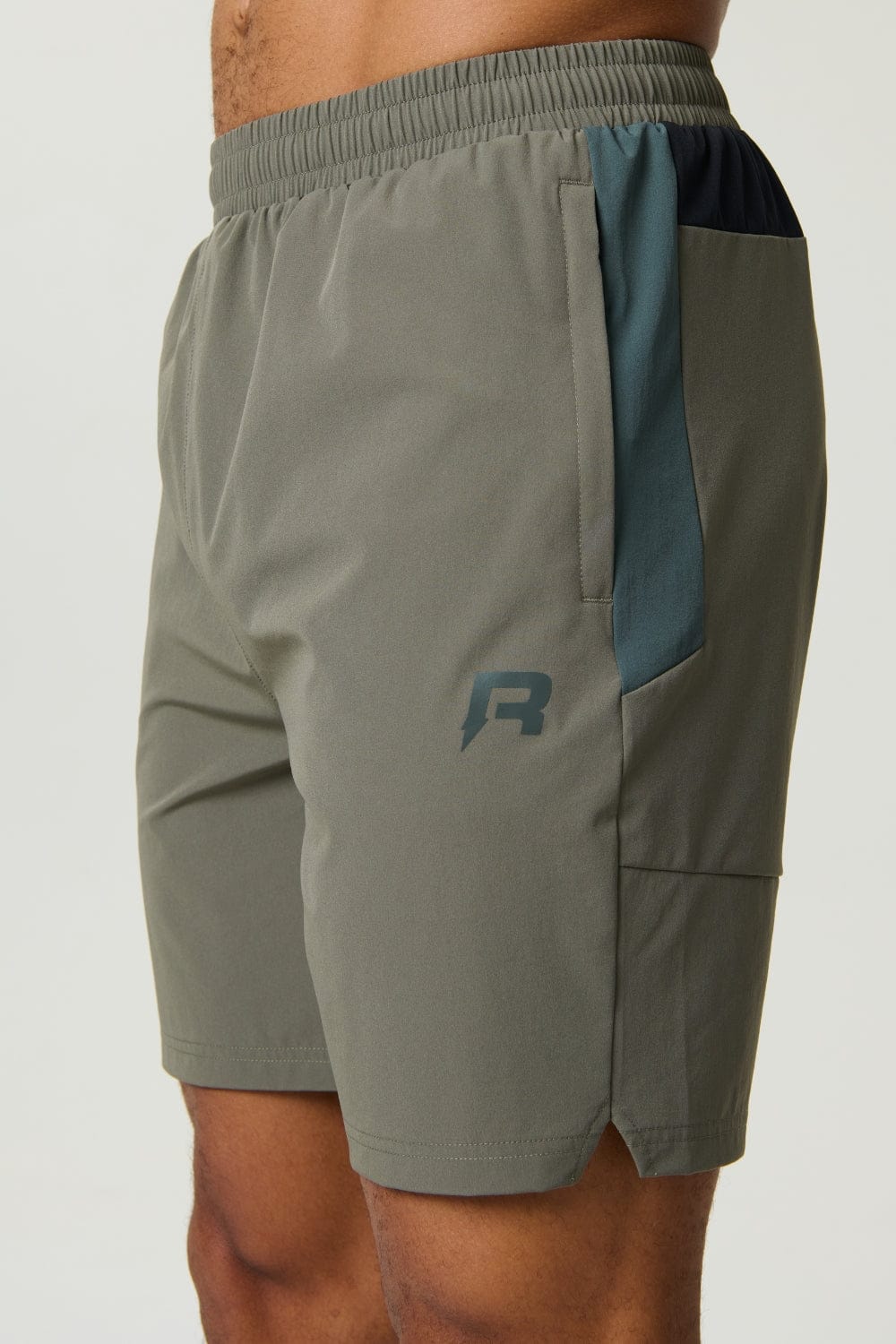 Vortex Shorts - Dark Moss/Grey Velvet - Kick Game