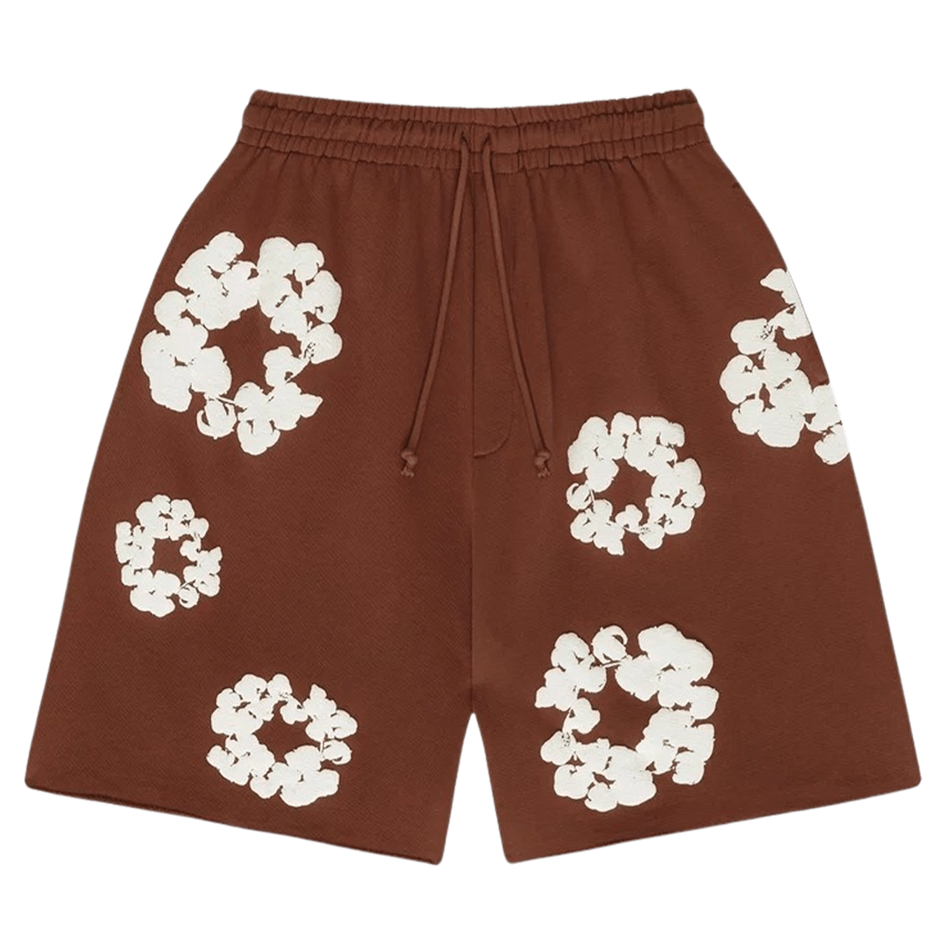 Denim Tears The Cotton Wreath Shorts 'Brown' - Kick Game
