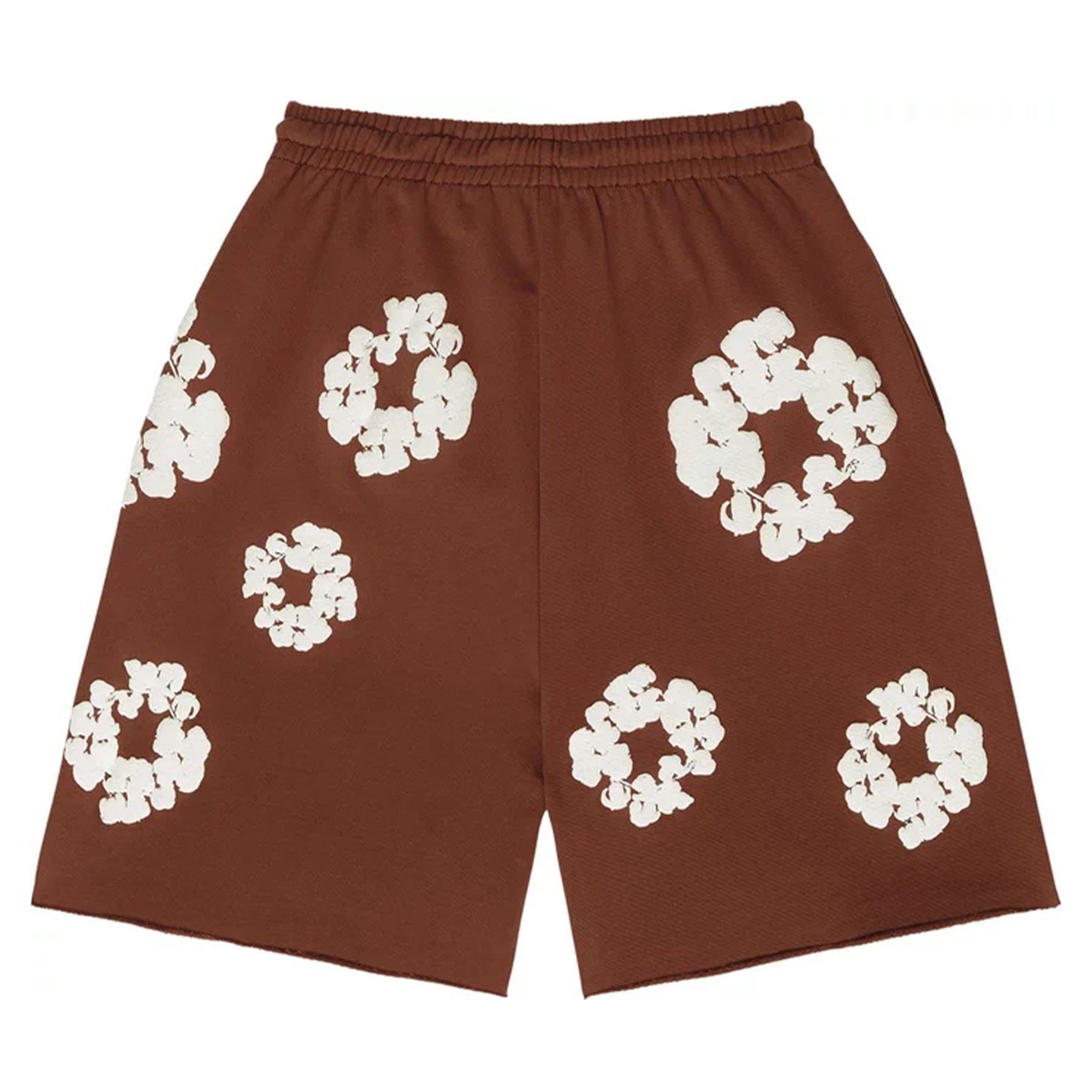 Denim Tears The Cotton Wreath Shorts 'Brown' - Kick Game