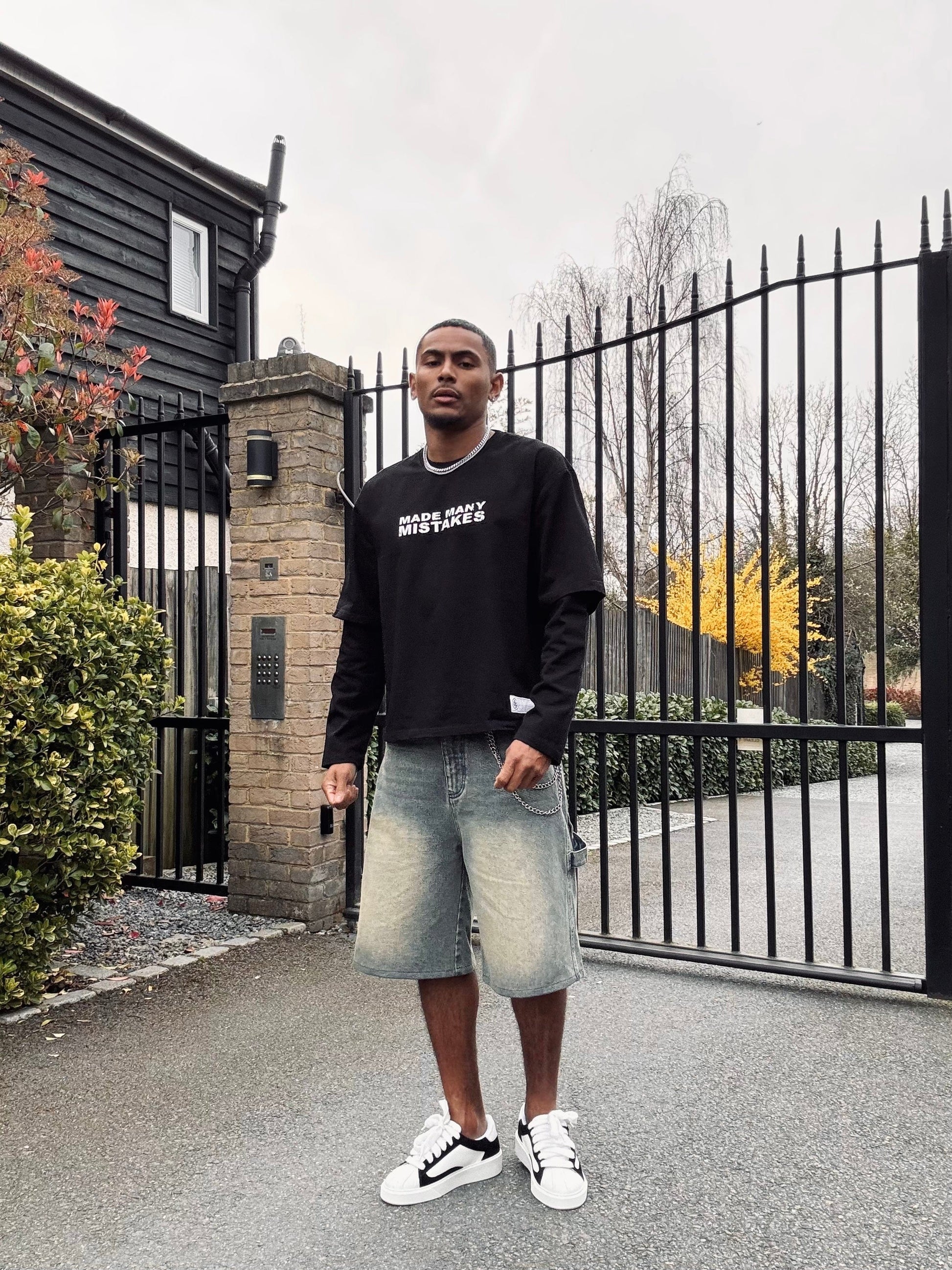 Made Many Mistakes T-Shirt - Black - Kick Game