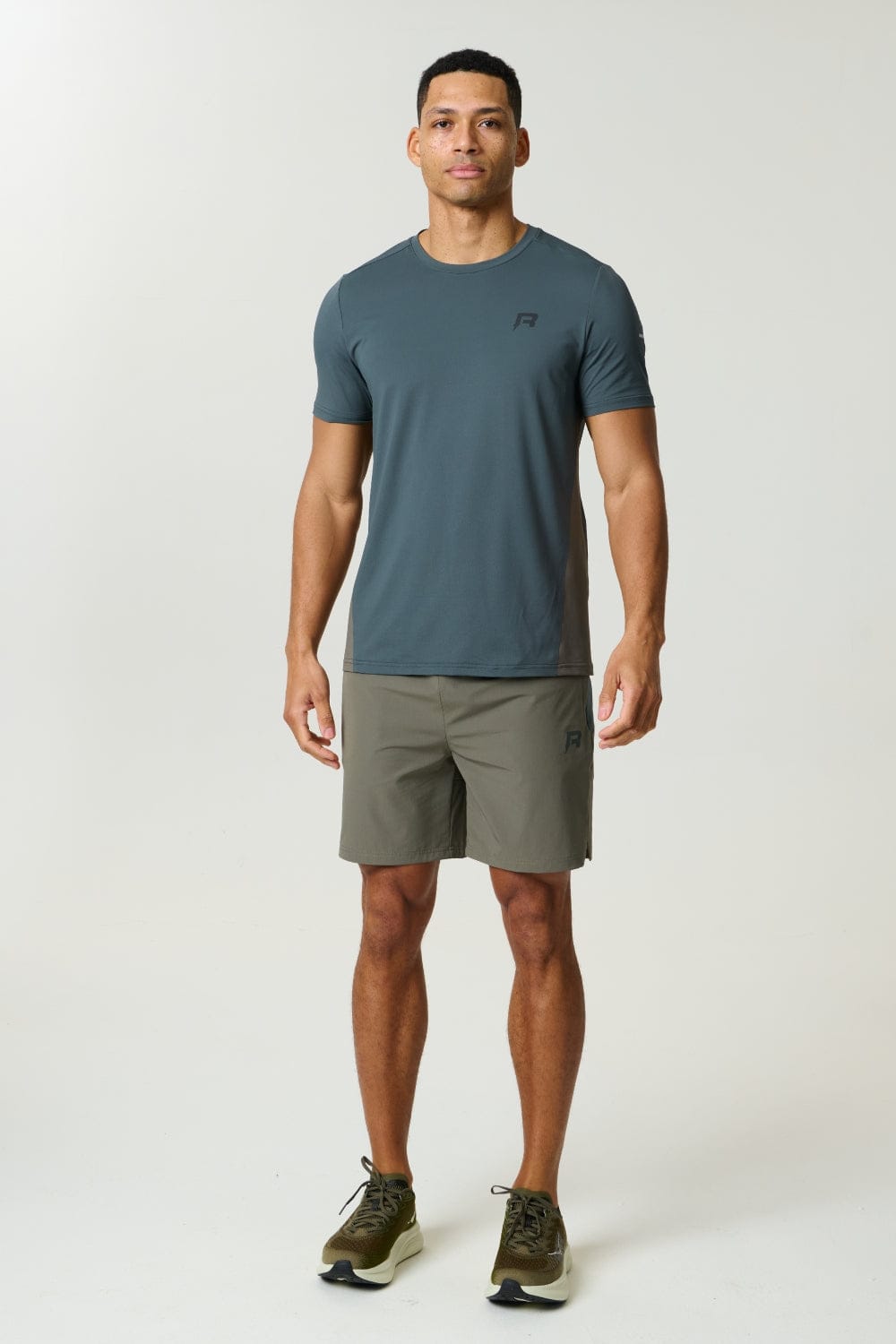 Vortex Shorts - Dark Moss/Grey Velvet - Kick Game