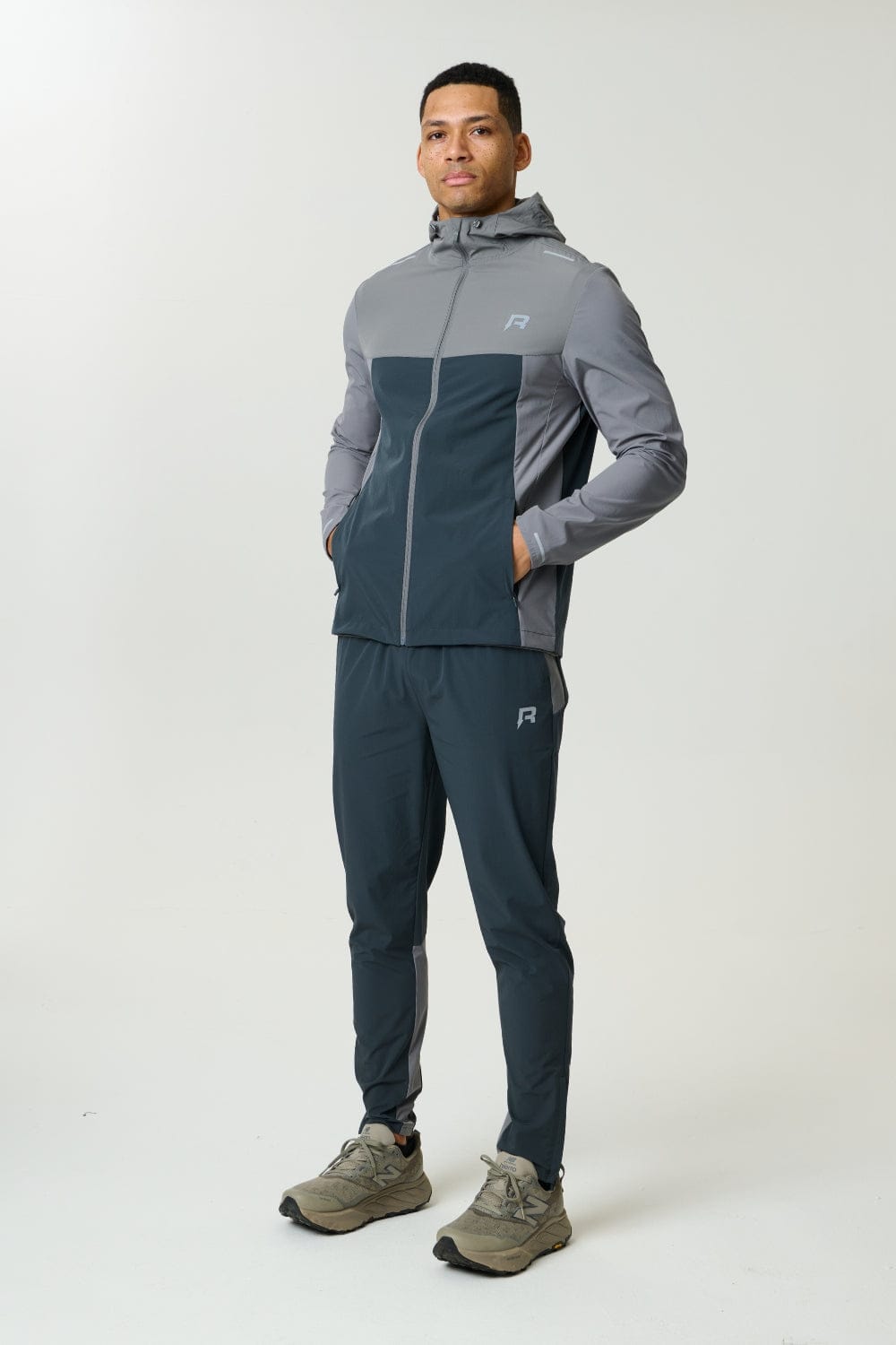 FLIGHT  WINDBREAKER - GARGOYLE / ASH GREEN - Kick Game