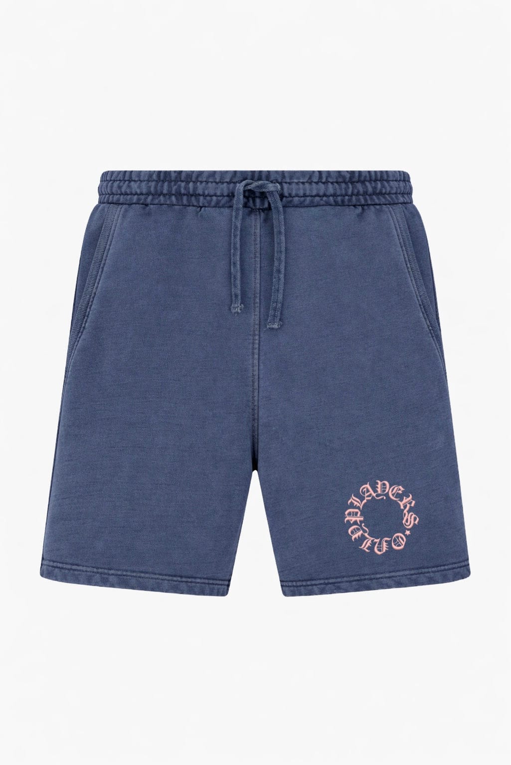 PLAYERS ONLY WASHED NAVY EMBROIDERED SHORTS - Kick Game