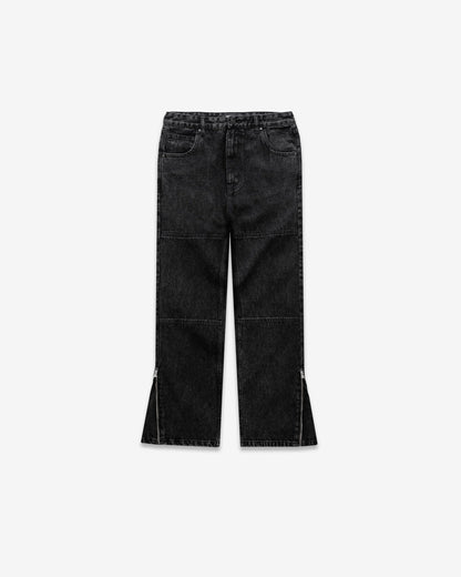 Zip Flare Denim - Blackout - Kick Game
