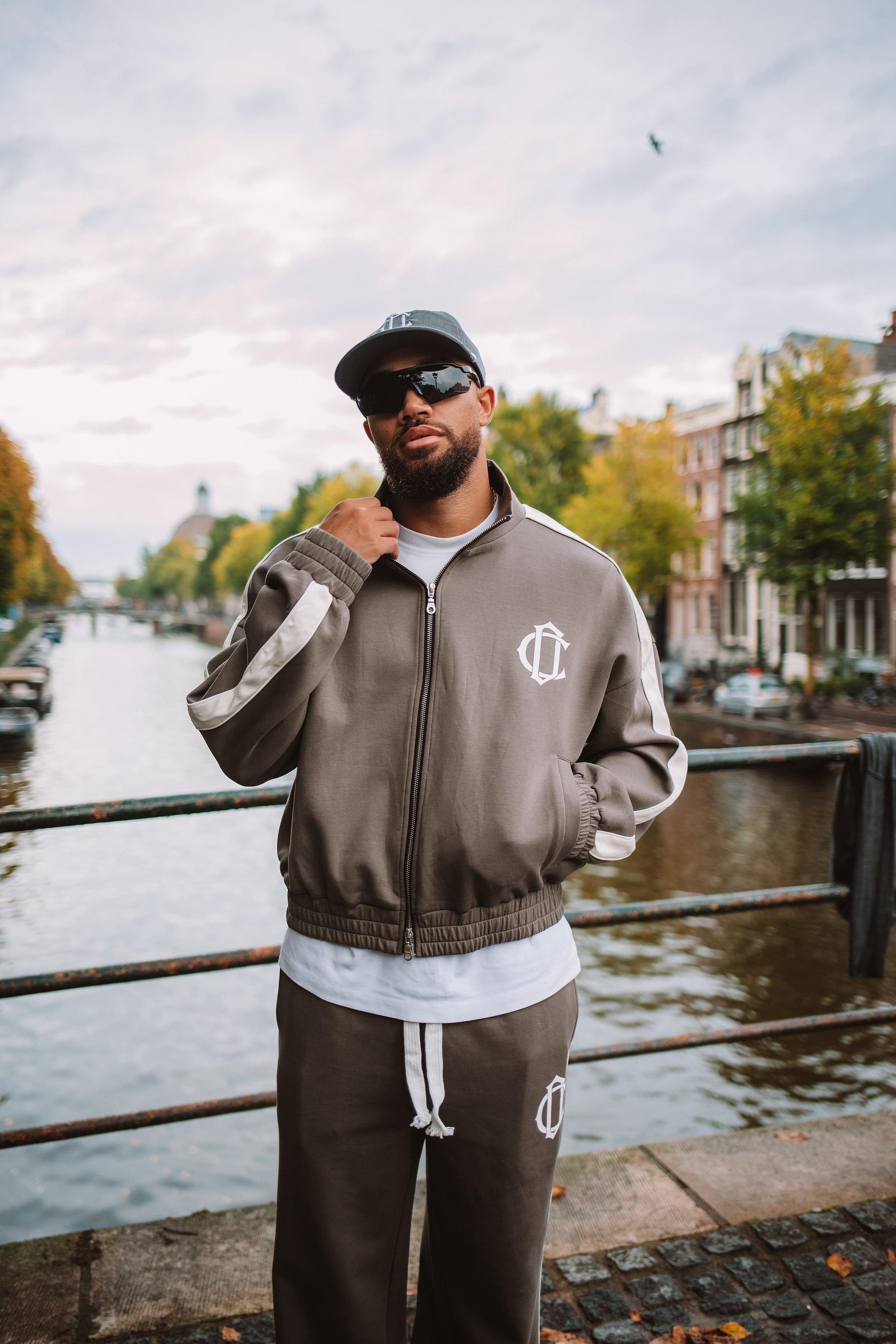 Cardair Club Emblem Track Pants - Storm - Kick Game