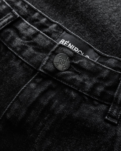 Zip Flare Denim - Blackout - Kick Game