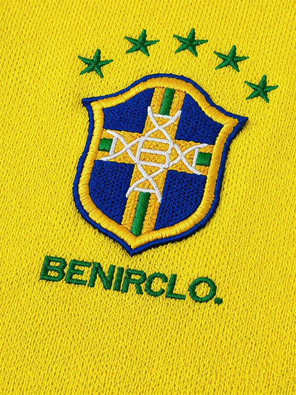 04 dinho inspired knit Jersey - Yellow - Kick Game