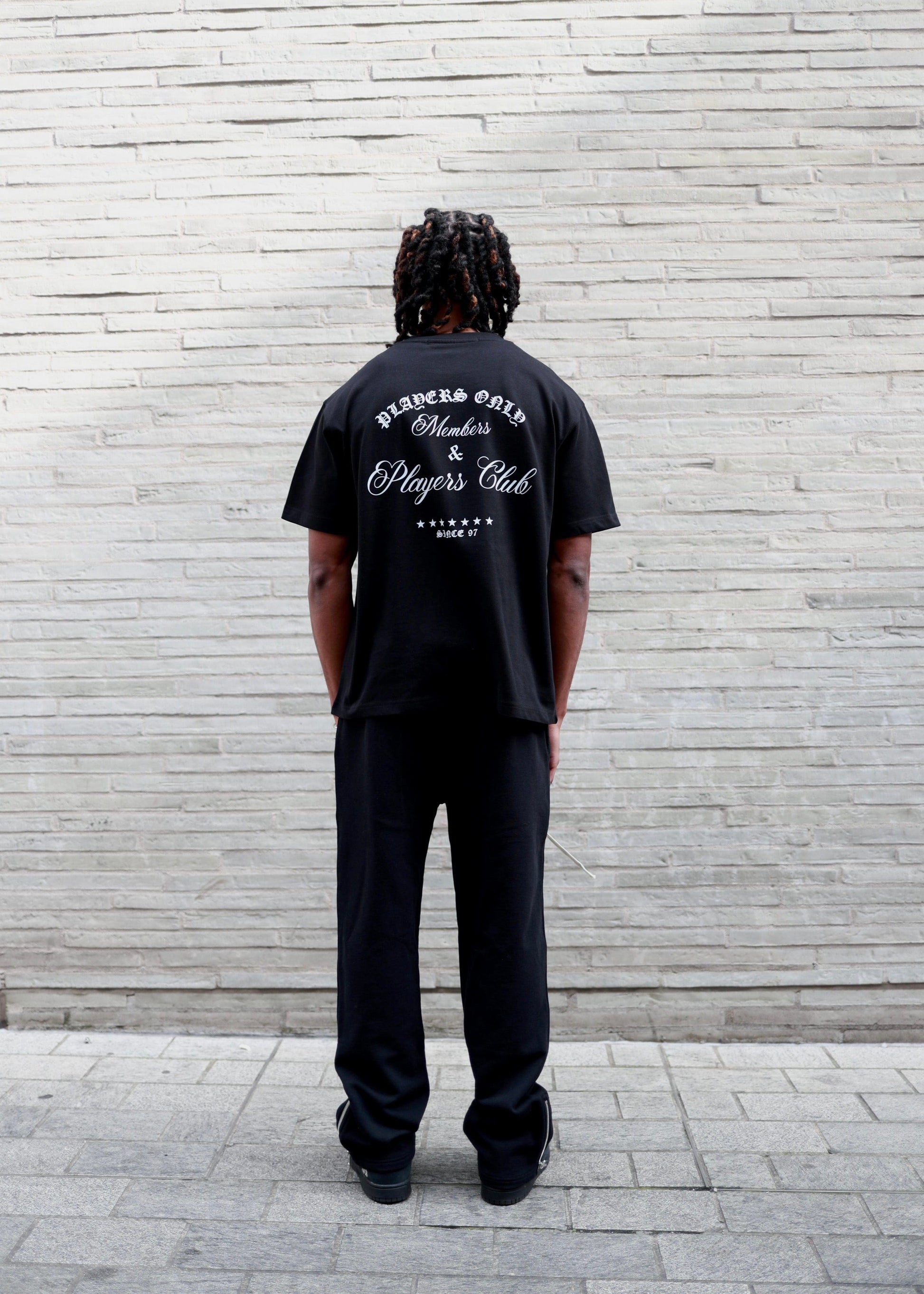 PLAYERS ONLY BLACK EMBROIDERED TEE - Kick Game