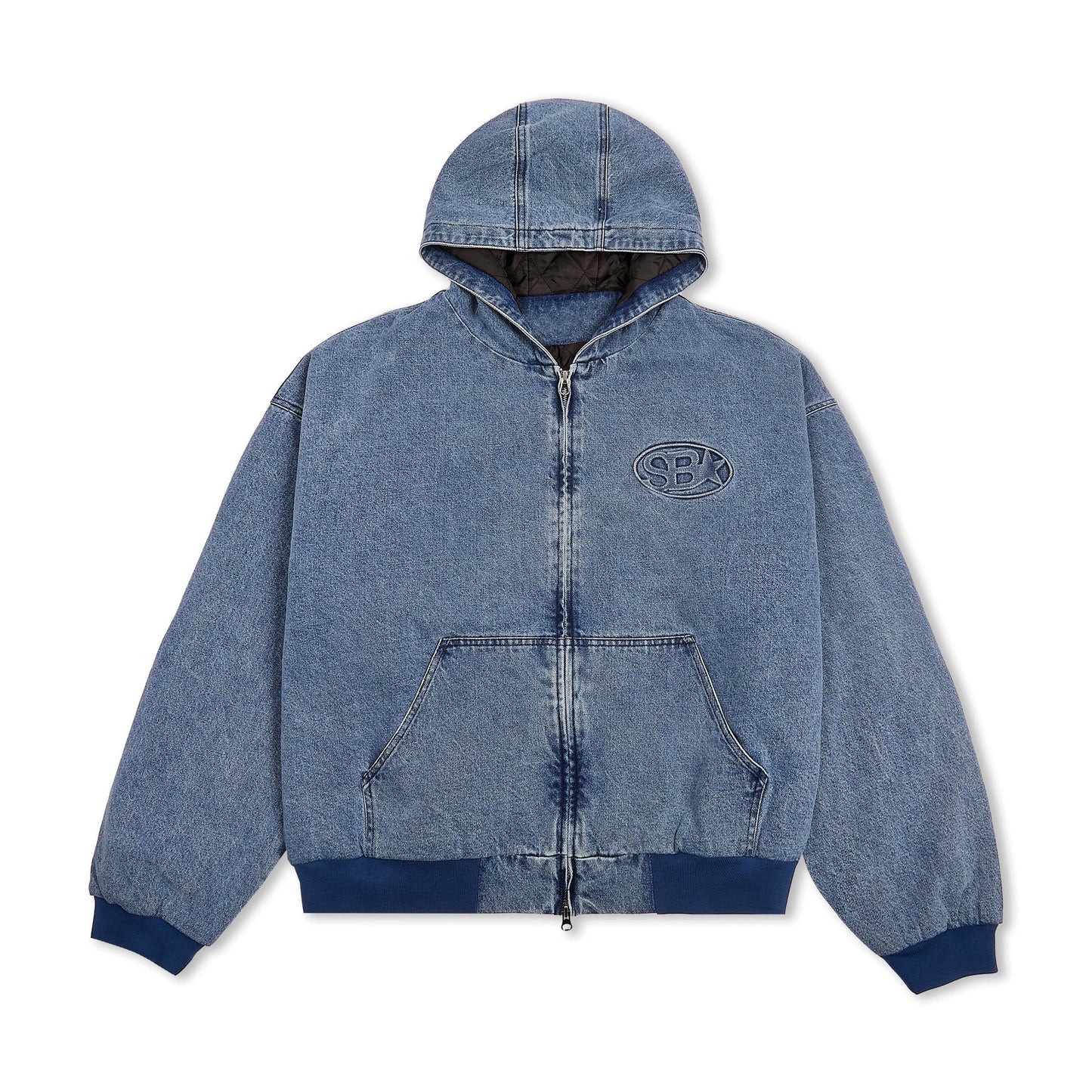 Hooded Denim Jacket - Kick Game