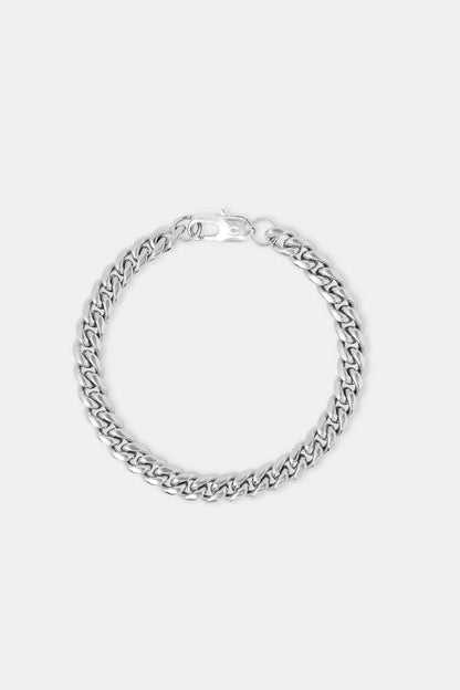 Miami Cuban Bracelet - 8mm - White - Kick Game