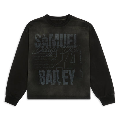 Signature Washed Long Sleeve Tee - Kick Game
