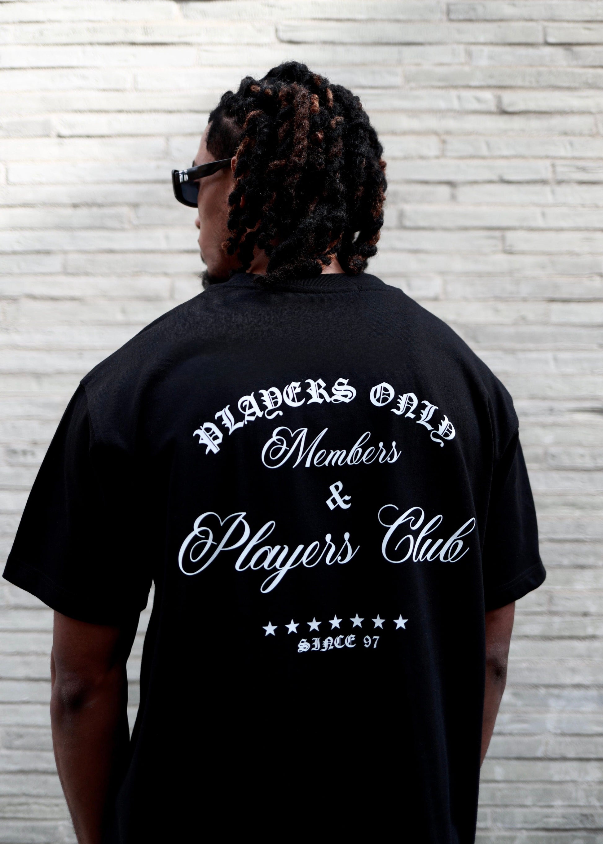 PLAYERS ONLY BLACK EMBROIDERED TEE - Kick Game