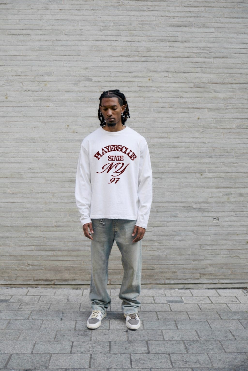 PLAYERS ONLY ECRU NY LONG SLEEVE - Kick Game