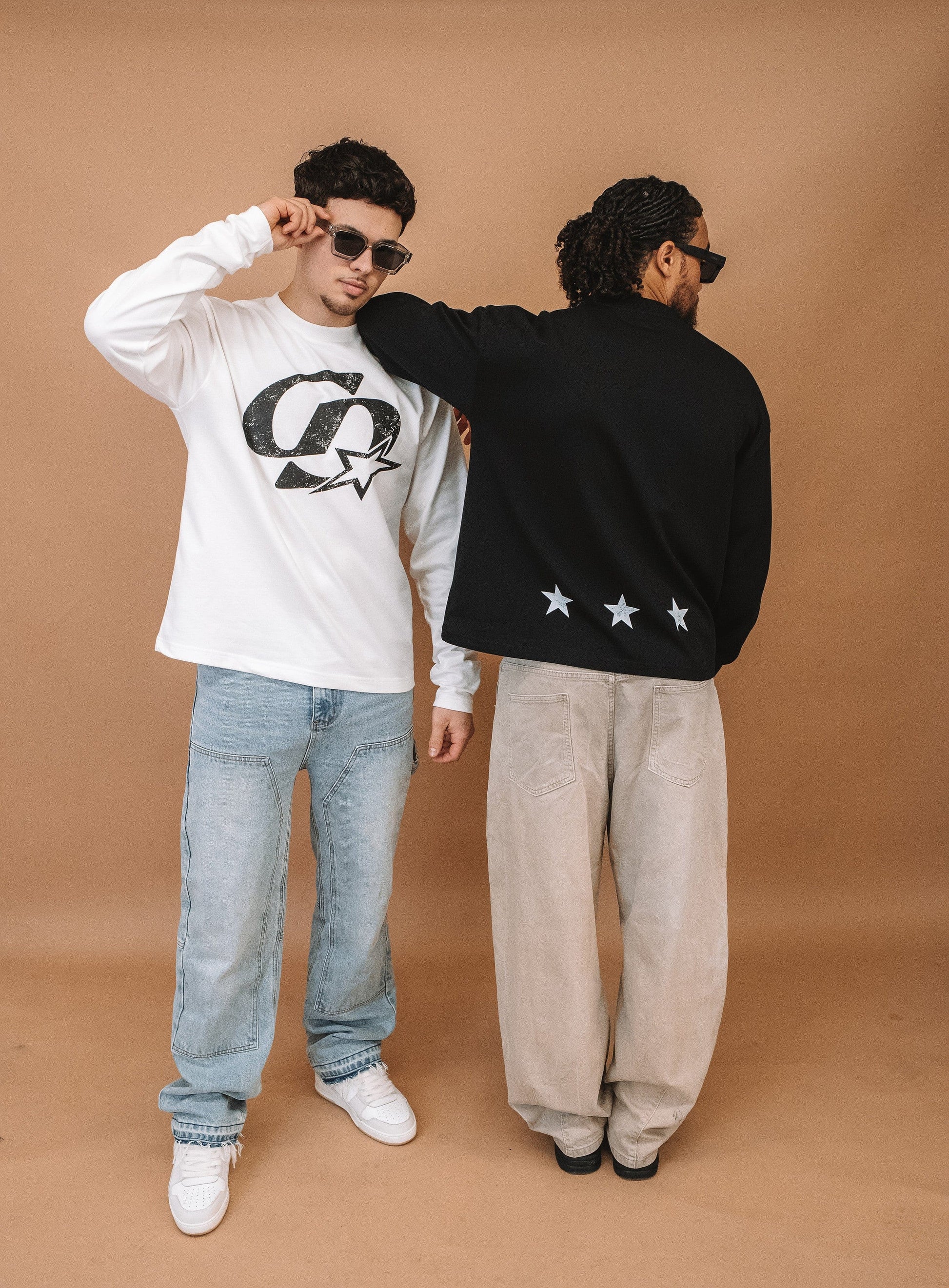 Cardair CD Star Long Sleve T Shirt - White - Kick Game