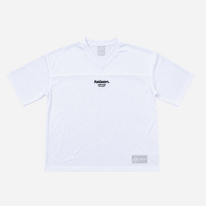 KAIZEN MARKET WHITE MESH JERSEY - Kick Game