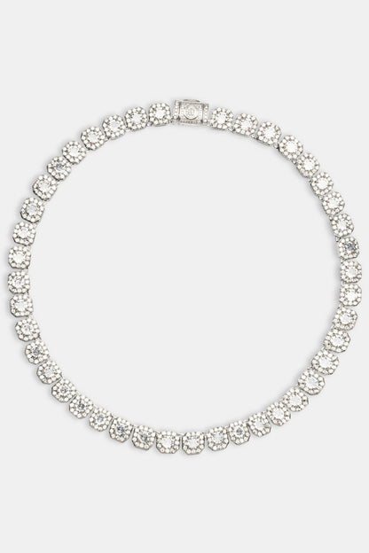 Cernucci Clustered Tennis Chain - 10mm - White - Kick Game