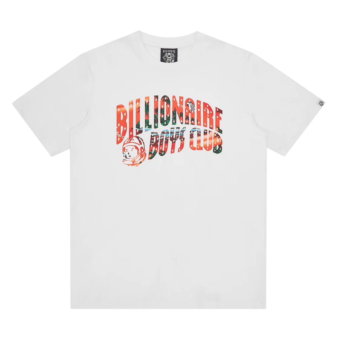 Billionaire Boys Club Tropical Island Fill Arch Logo T-Shirt 'White' - Kick Game