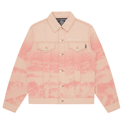 Billionaire Boys Club Mountain Print Astro Denim Jacket 'Pink' - Kick Game