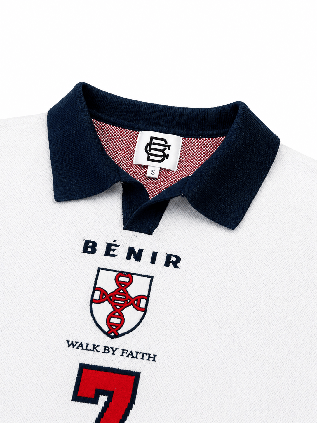 98 Becks inspired knit Jersey - White - Kick Game