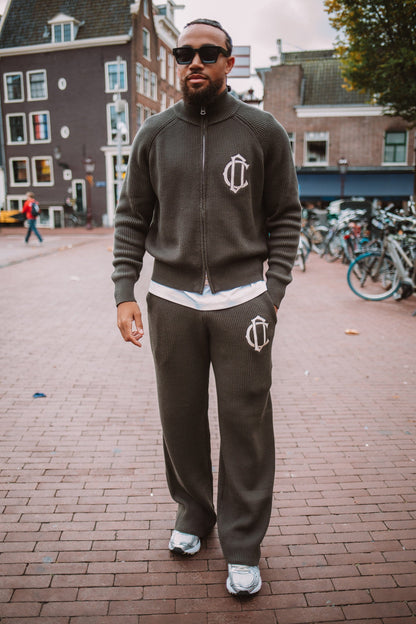 Cardair CD Emblem Knit Joggers - Olive - Kick Game