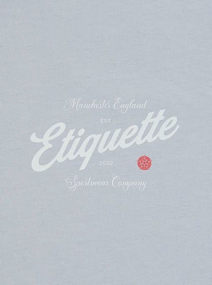 Etiquette The Rose Tee 'Faded Sky' - Kick Game