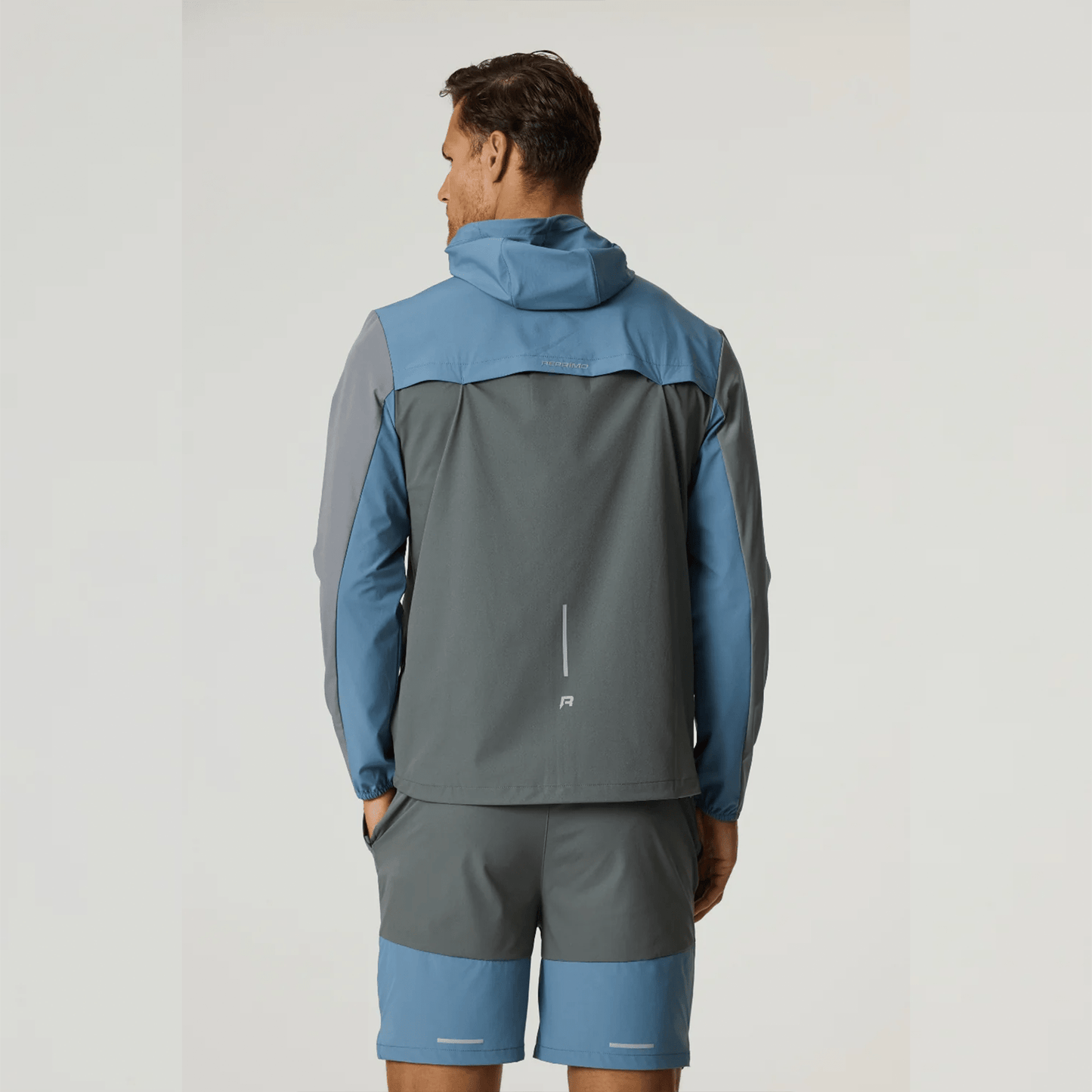 Reprimo Flight Jacket, Tee and Shorts 'Air Force Blue Gunmetal' - Kick Game