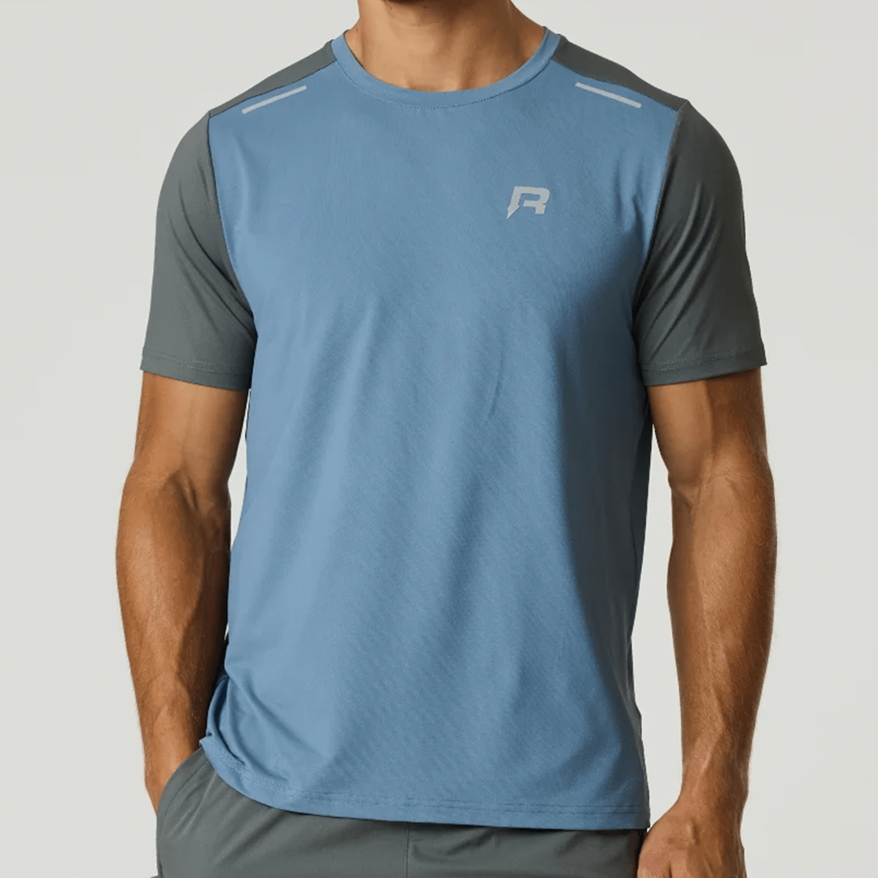 Reprimo Flight Jacket, Tee and Shorts 'Air Force Blue Gunmetal' - Kick Game