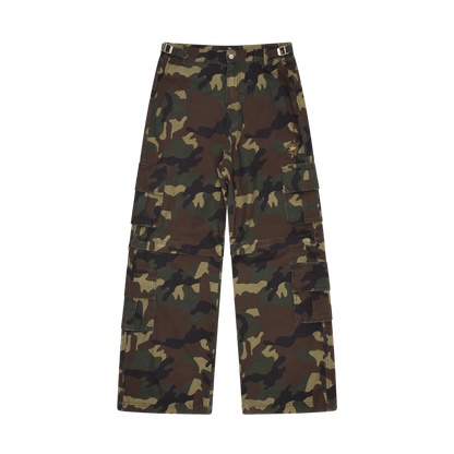 Broken Planet 2-In-1 Camo Cargo Pants/Shorts 'Camo Green' - Kick Game