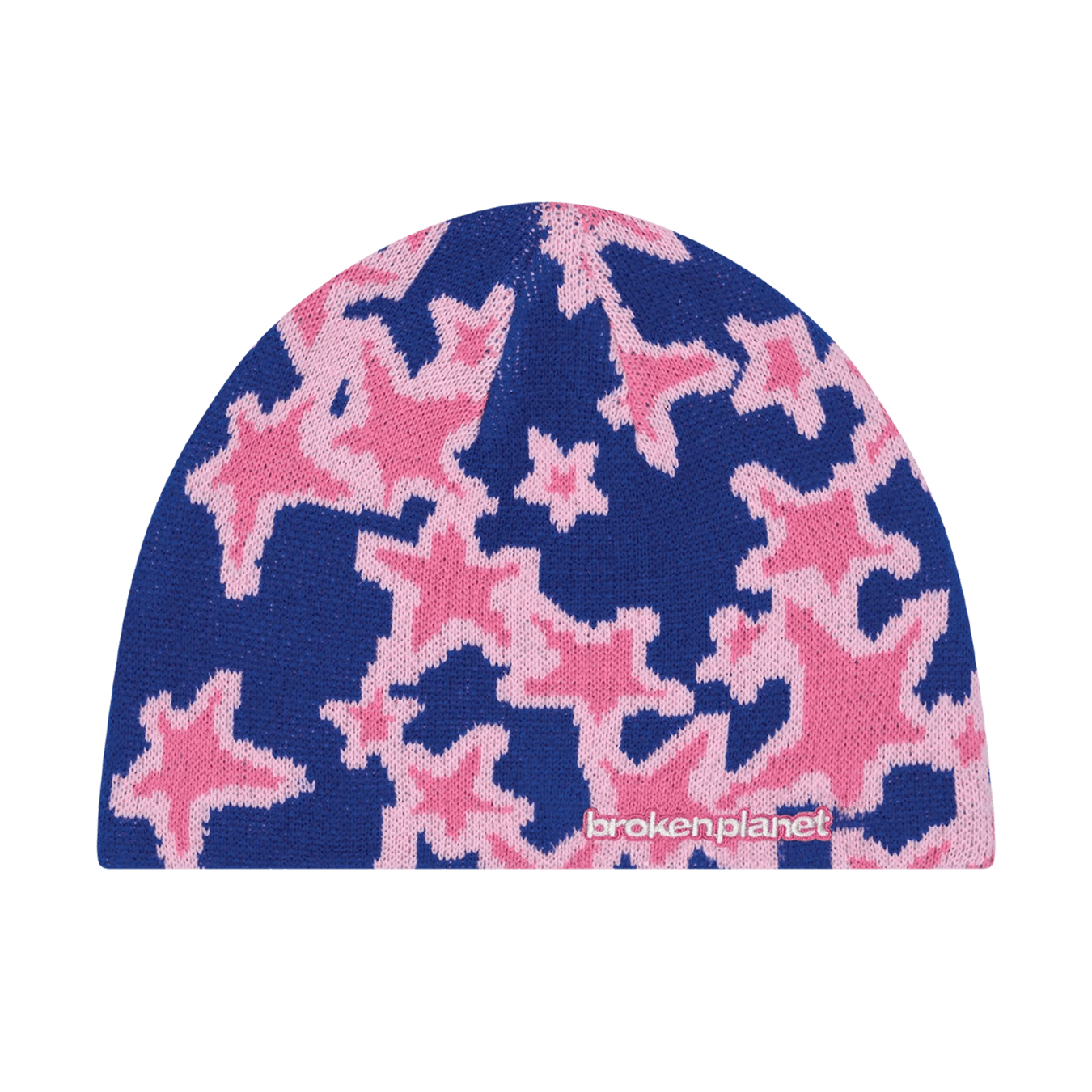Broken Planet Pixel Star Beanie 'Cobalt Blue/Pink' - Kick Game