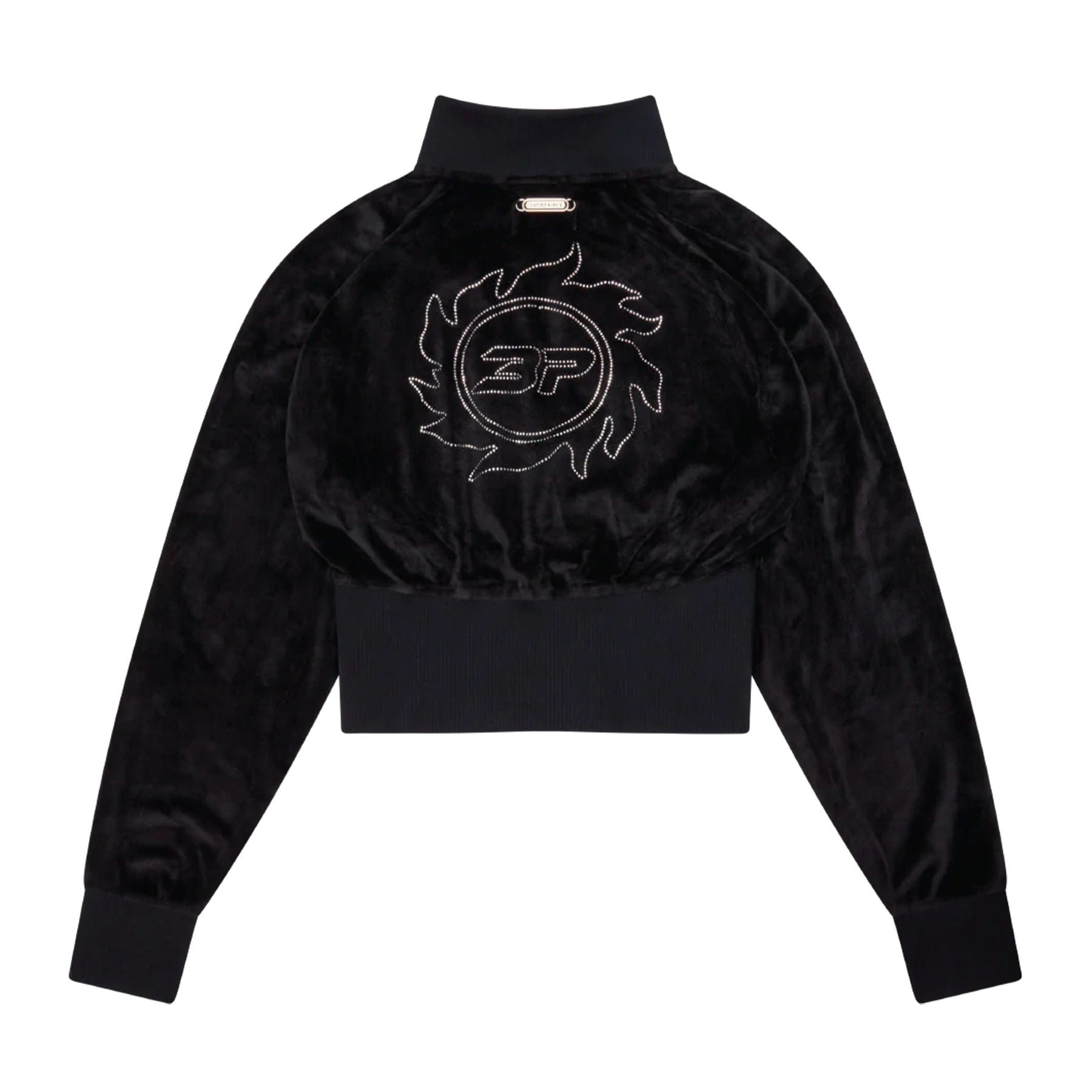 Broken Planet Star Girl Velour Track Jacket 'Midnight Black' - Kick Game