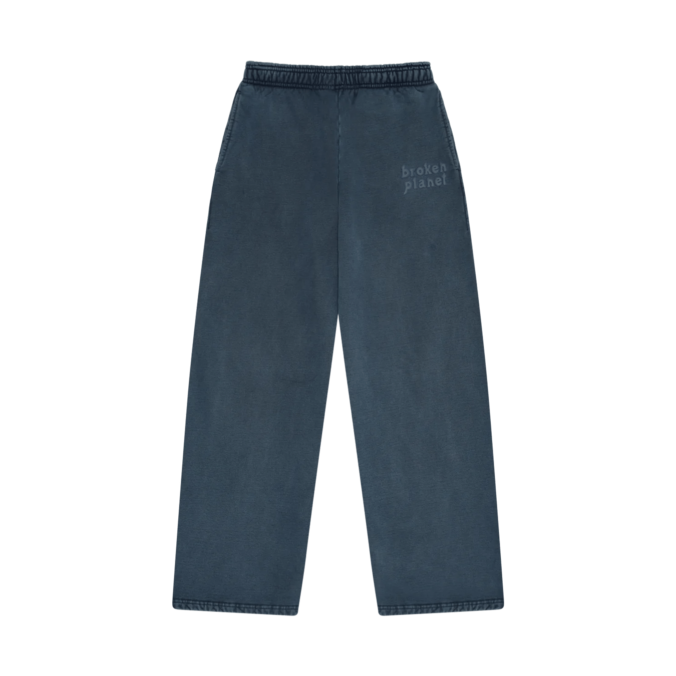 Broken Planet Market Basics Wide Leg Sweatpants - Washed Outer Space Blue - Kick Game