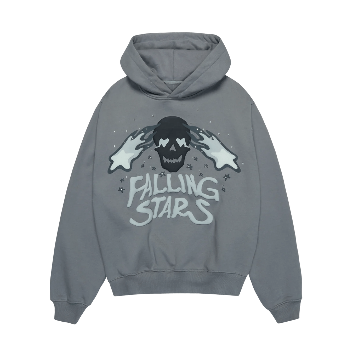 Broken Planet Market Hoodie 'Falling Stars' - Dark Grey - Kick Game