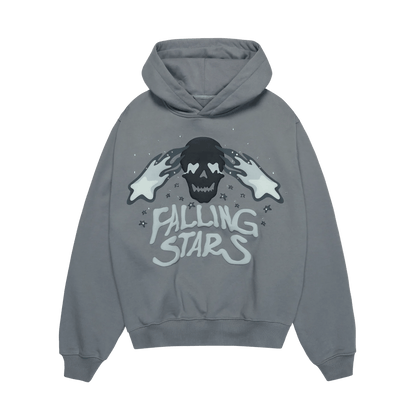 Broken Planet Market Hoodie 'Falling Stars' - Dark Grey - Kick Game