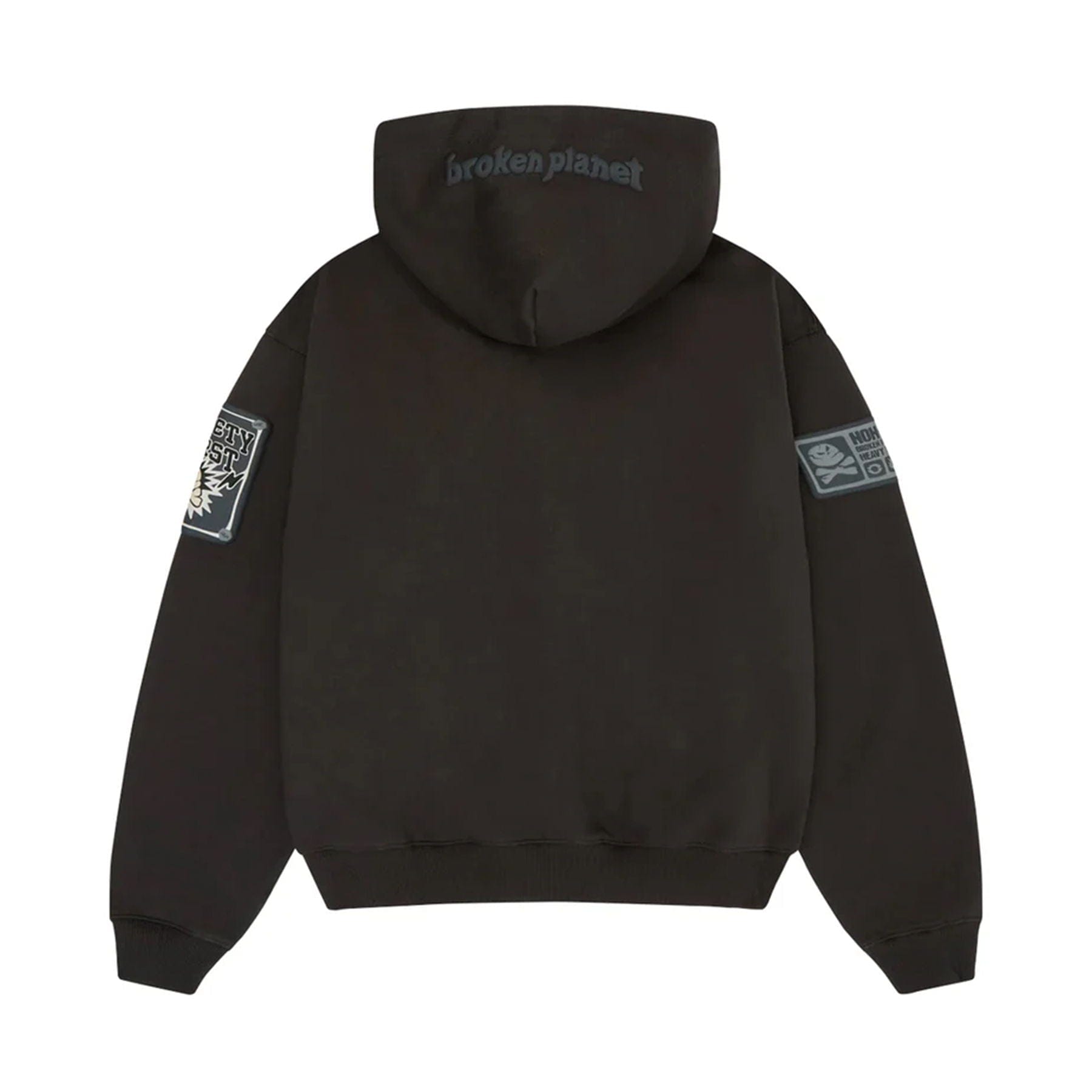 Broken Planet Market Hoodie 'Planet Repair Services' - Soot Black - Kick Game