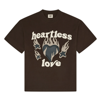 Broken Planet Market T-Shirt 'Heartless Love' - Mocha Brown - Kick Game