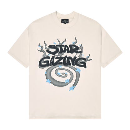 Broken Planet Market T-Shirt 'Stargazing' - Vanilla White - Kick Game